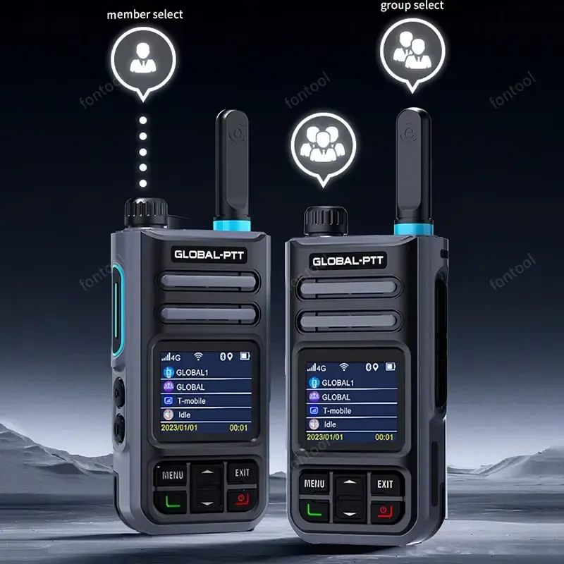 Global MX1 android 4G poc Wireless set mini two way radio long range communicator 4g 100 km GPS wifi - Image 5