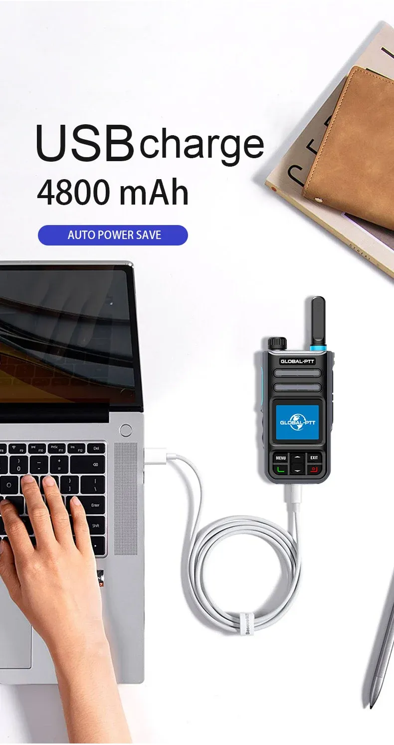Global MX1 android 4G poc Wireless set mini two way radio long range communicator 4g 100 km GPS wifi - Image 8