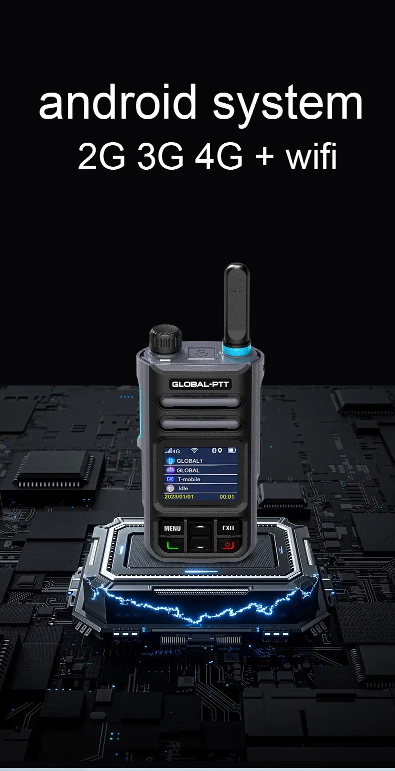 Global MX1 android 4G poc Wireless set mini two way radio long range communicator 4g 100 km GPS wifi