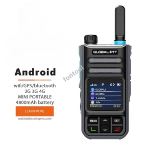 Global MX1 android 4G poc Wireless set mini two way radio long range communicator 4g 100 km GPS wifi