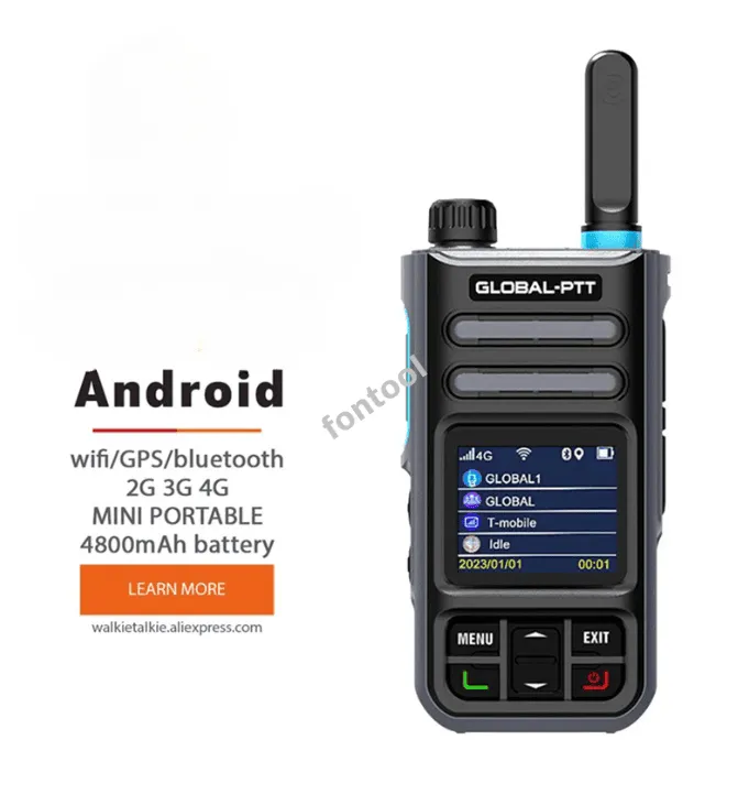 Global MX1 android 4G poc Wireless set mini two way radio long range communicator 4g 100 km GPS wifi
