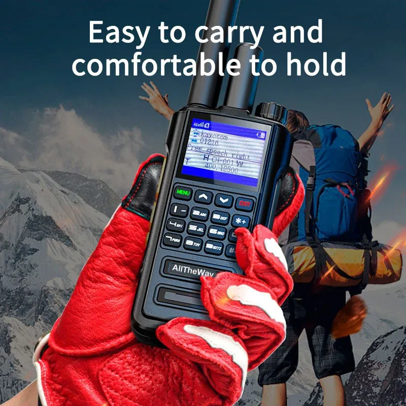 Kayotom D09 Public Network Plus Analog 5W Waterproof Walkie Talkie - Global PTT PoC 4G Two-Way Radio, Professional Long-Range Communication fontool - Image 4