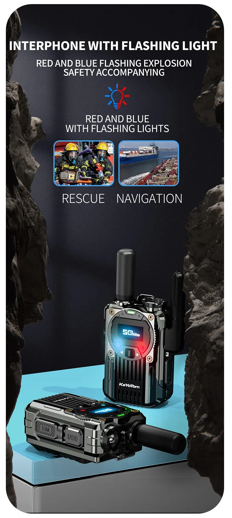 M66 Global available 5000KM POC 4G Walkie Talkie Two-way Intercom Radio - Image 4