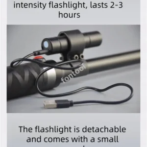 Retractable pig herder, aluminum alloy body, waterproof, high-power electric portable veterinary pig herder fontool