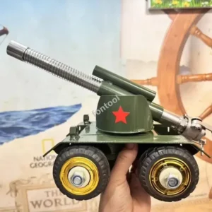 fontool four-wheeled tank cannon hero model handmade return chamber shock absorption Italian large